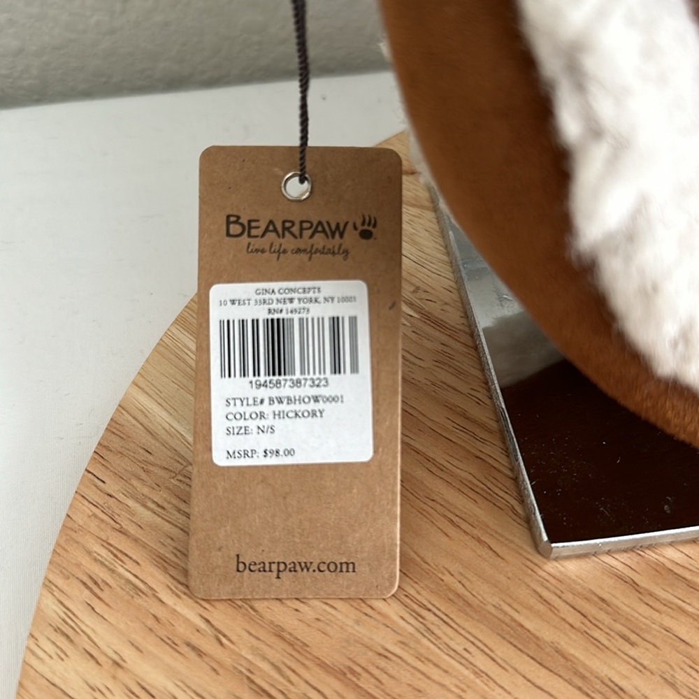 Bearpaw Shearling Trim Crossbody Saddle Bag - Picture 3 of 11